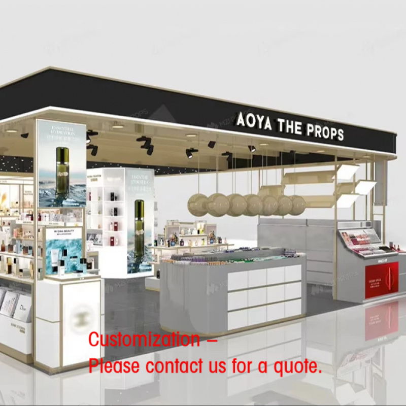 Luxury Skincare Retailers - Kios Kosmetik Mewah Kustom, Rak Display