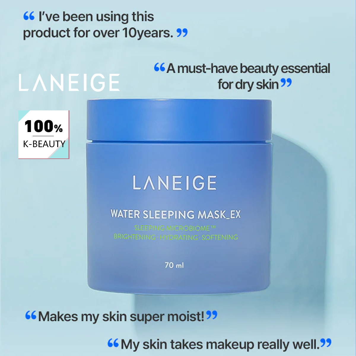 Luxury Skincare Fridge - LANEIGE Water Sleeping Mask 70ml, Hidrasi