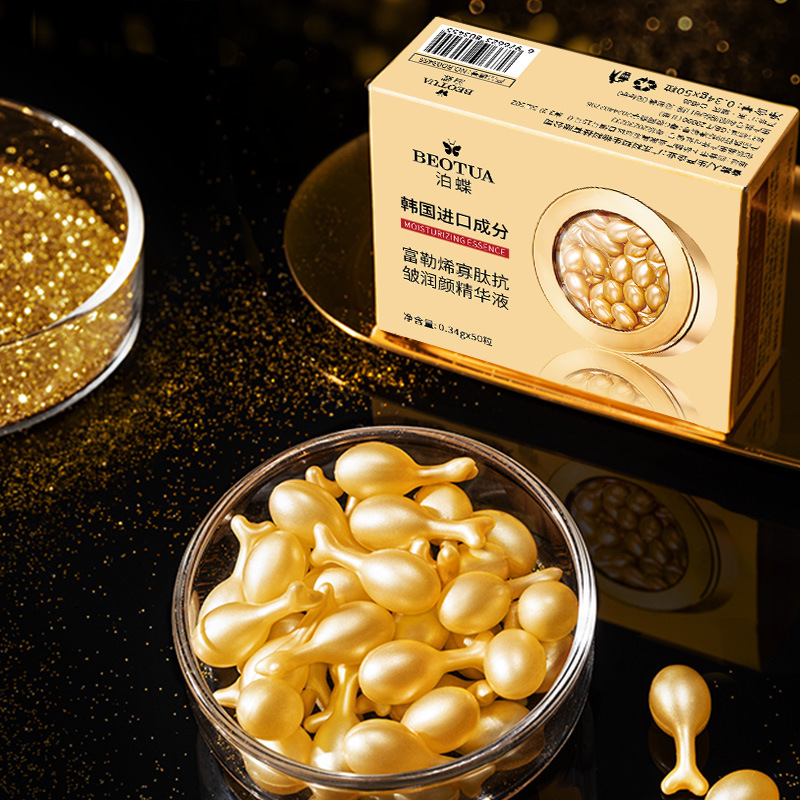 Luxury Natural Skincare - 0.34g*50 Kapsul Fullerene Oligopeptide Luxury Moisturizing