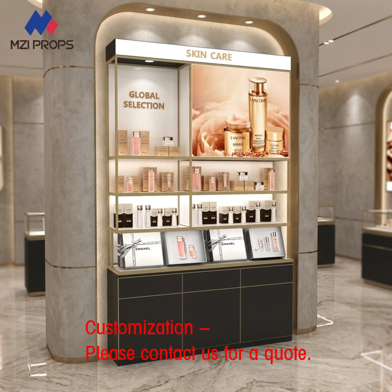 Custom Custom Cosmetic Display - Luxury Skincare Retailers ulasan dan harga