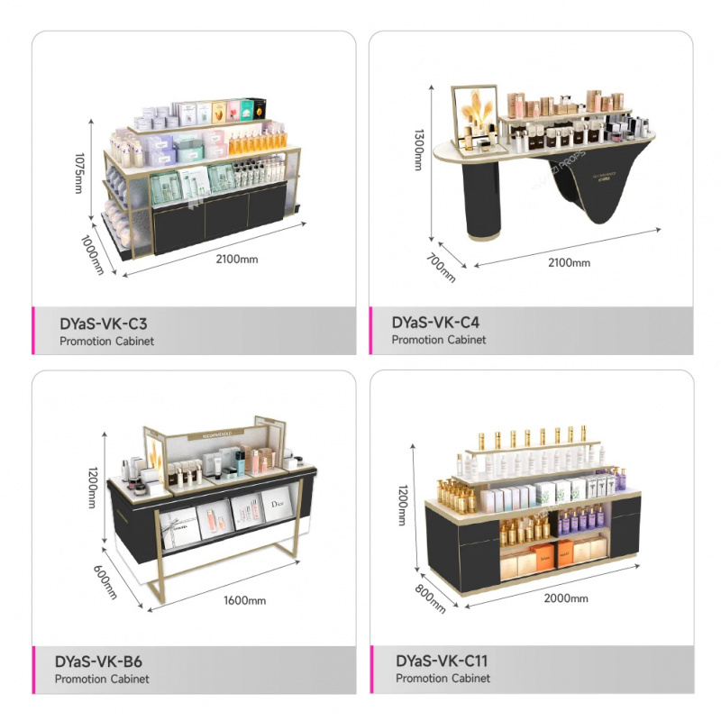 Custom Custom Cosmetic Display - Luxury Skincare Retailers ulasan dan harga