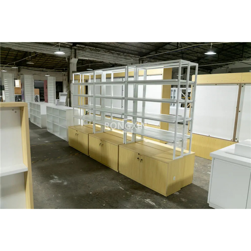 Rak Display MDF Custom Mewah,  - Luxury Skincare Retailers ulasan dan harga