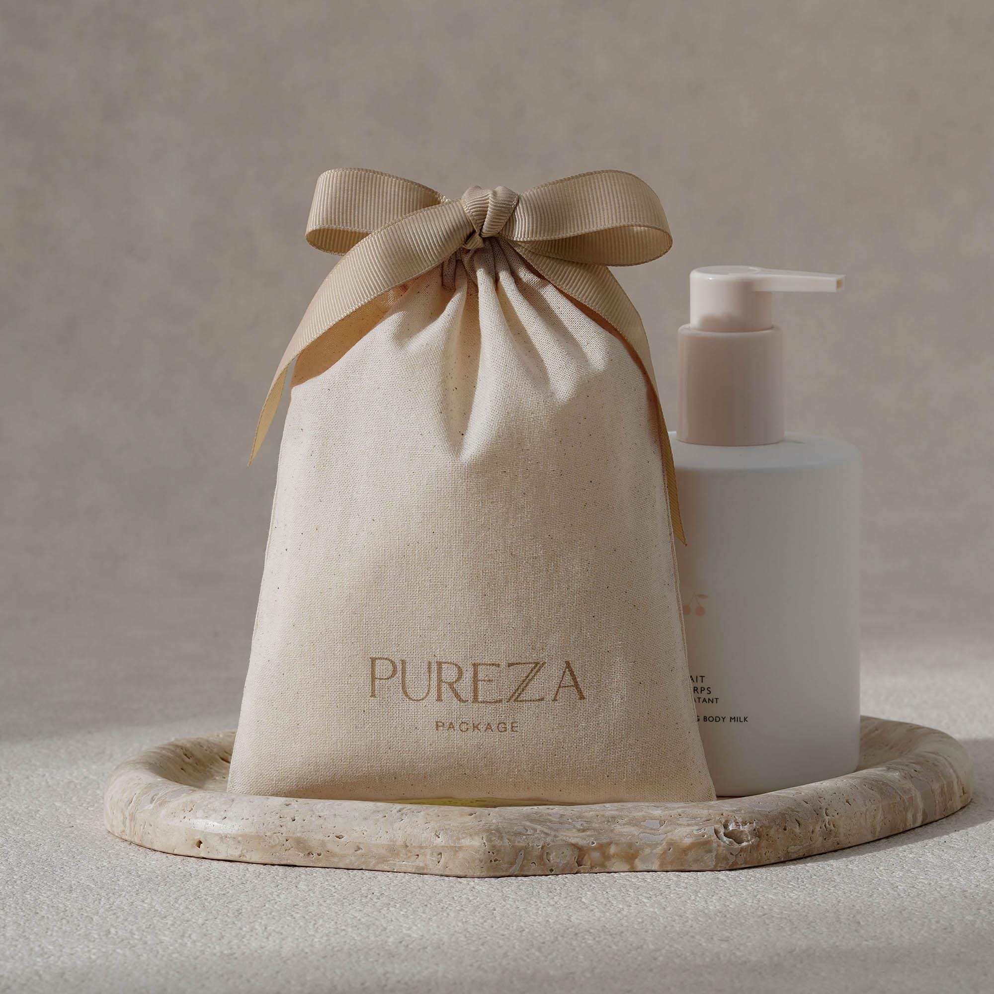 Kantong Serut Katun Alami yang - Luxury Natural Skincare ulasan dan harga